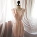 Delicate Heavenly Soft Misty Blush Pink Dreamy Romantic Havisham Mille Feuille Chiffon Rose Tea Party Dress