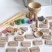 Wooden -Waldorf- Kids -Toy-Natural Wood Toy- TEACH ME System- Montessori- Waldorf- Word and Transfering Educational Game