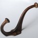 Antique metal hanging hooks, towel rack