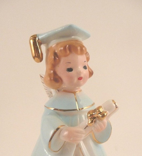 Vintage Josef Originals Girl Graduation Angel by cocoandroo