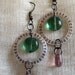Feminine second dial earrings
