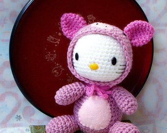 Amigurumi Pattern Zodiac Pig - Crochet amigurumi doll pattern/PDF - kitty version