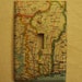 Map covered light switch plate, Benin and Togo