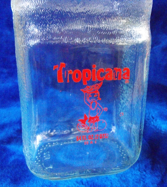 Vintage Tropicana Glass Bottle