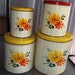 Vintage Decoware Tin Canister Set