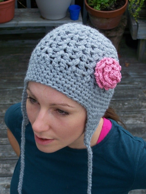 pdf crochet pattern Russian Beach Earflap Hat for Women and