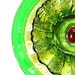 Garden Art Upcycled Green Glass Flower