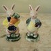 Bunnies - Ceramic Pair