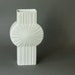 ON SALE Vintage Op Art White Matte Porcelain Vase Sea Urchin Shell Relief By Heinrich