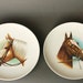 Set of two Kaiser Porcelain Collectors Plates with Horses Wall Hanging