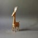 Mid Century Modern Tall Brass Donkey Figurine