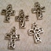 Small Silver Cross Charms