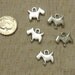 Cute Little Scottie Dog Silver Charms