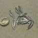 Silver Leaf or Feather Charms