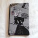 Witchy Ladies Fabric Zipper Pouch / Pencil Case / Make Up Bag / Gadget Sack