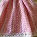 ON SALE , Pink Marble And White Baby Blanket