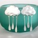 Cloud Earrings Silver Drops