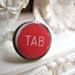 Typewriter Key Ring - TAB - Adjustable