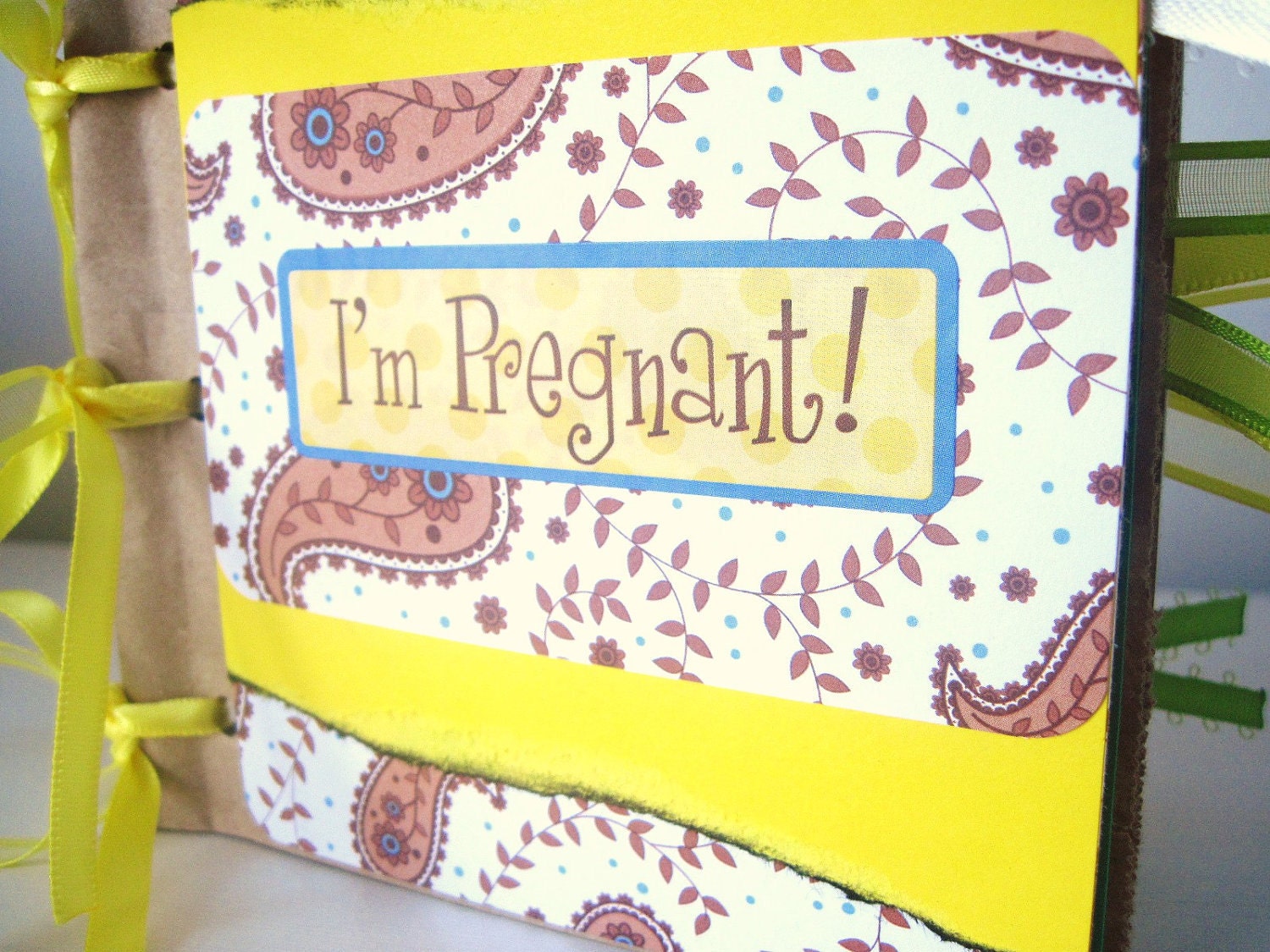 Pregnancy Scrapbook Journal Maternity Expecting Pregnant