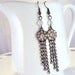 rhinestone dangle Hollywood earrings