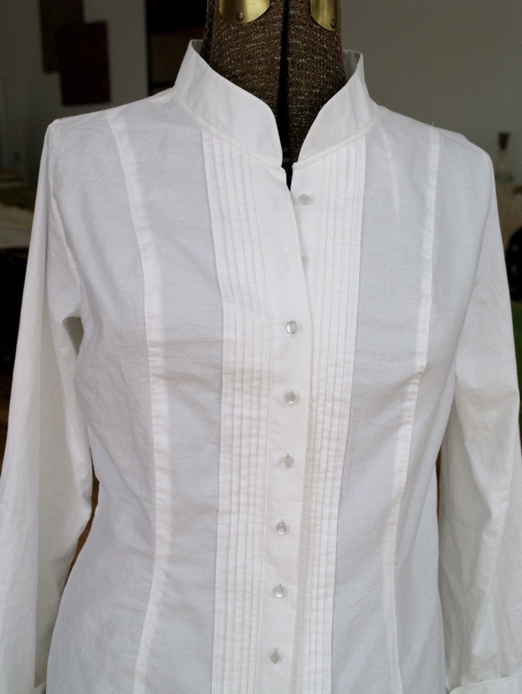 custom women's tuxedo shirt reserved for CLAREN JAMERSON