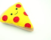 Items similar to Smiling Pepperoni Pizza Plush on Etsy