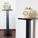 Vintage Black Pedestal Plant Stand