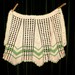 Vintage Hand Crocheted HOSTESS APRON Folk Art - One of a Kind - OOAK