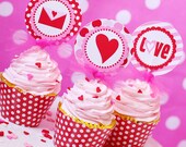 Valentines Cupcake Topper Printables Set by Amanda's Parties TO GO Il_170x135