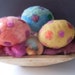 Primitive Folkart 3 Needlefelted Penny Eggs LJO Collection Needlefelted Eggs