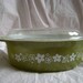 Vintage Pyrex Oval Casserole Baking Bowl w/ lid - Spring Blossom