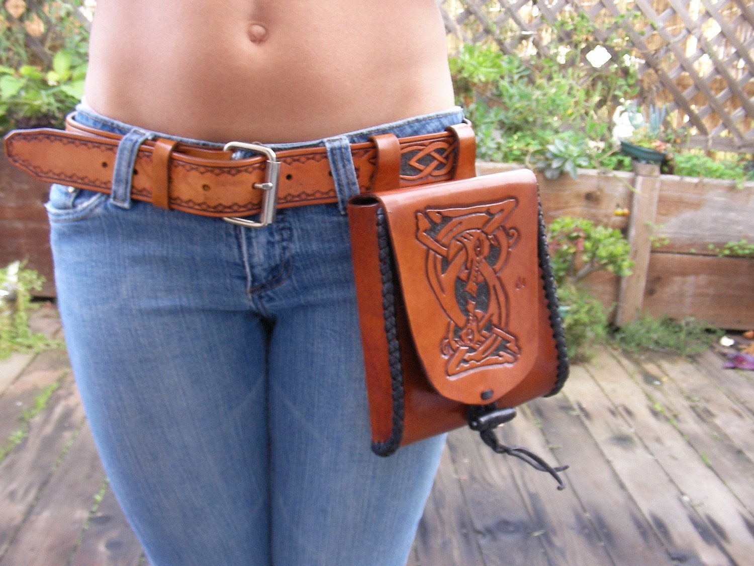 Leather Belt  Hip Bag  Nordic Norse  Hip Purse  Nordic