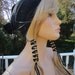 BOHO Hair Jewelry, 2 Black Leather Headband Ponytail Holders