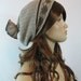Slouchy Cotton Knit Tube Hat Upcycled Dreadlock Dreadhead Tam