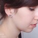 Diamond stud earrings