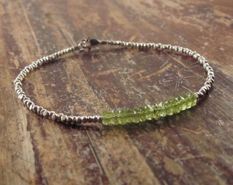 Heart Chakra Bracelet Peridot Bracelet Fourth Chakra Bracelet Green Chakra Bracelets Gemstone Bracelet Womens Bracelet Beaded Bracelets Gift
