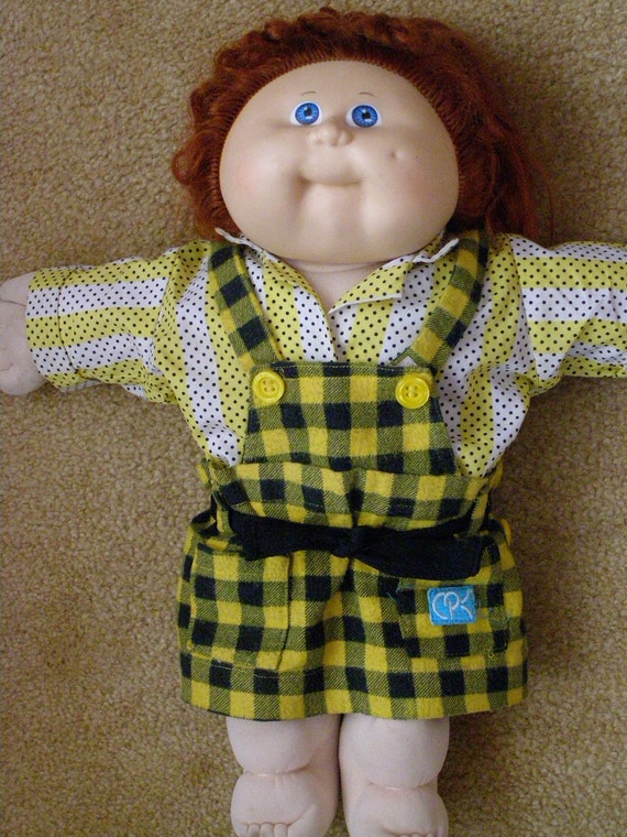 red haired blue eyed cabbage patch doll