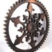 Steampunk Distressed Painted Ornate Gear 16 inch