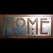 HOME sign in Stainless Steel