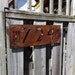 CUSTOM Prairie Style House Numbers in Rusted Steel
