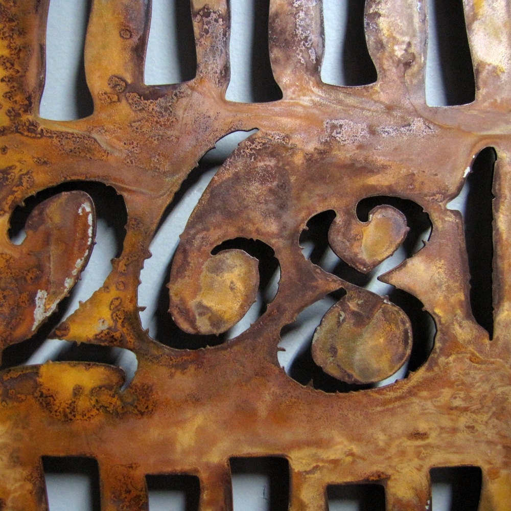 CUSTOM Asian Garden Bamboo House Number Sign