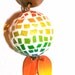 polymer clay necklace - The Rainbow Globe - long necklace with a beautiful mosaic bead pendant - BeadsTeam - charity item