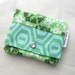 Mini Wallet in Modern Green Florals - Zipper Pouch, Gift for Mom, Bridesmaids Gifts, Christmas