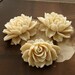 4 pcs Wholesale Beautiful Vintage Big Rose Flower Resin Cabochon -- (CAB-CA -3)