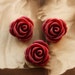 10pcs Wholesale Beautiful Colorful Rose Flower Resin Cabochon - -14mm(CAB-AP-27)