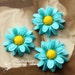 Last -12pcs Wholesale Beautiful Colorful Daisy Flower Cabochon - -23mm(CAB-DU -9)