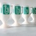 Vintage Turquoise Chicken Mugs