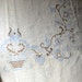 Tablecloth & Napkins Handmade Cross Stitch Embroidered Vintage Flowers Baskets Hearts SALE