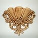 Ornate Wall Pocket Planter Holder Shabby Victorian Plaster Fleur De Lis Vintage