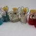 Vintage Angel Ornaments Set of 6 Japan